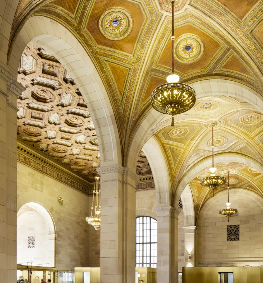 Gilded vaulted arcade