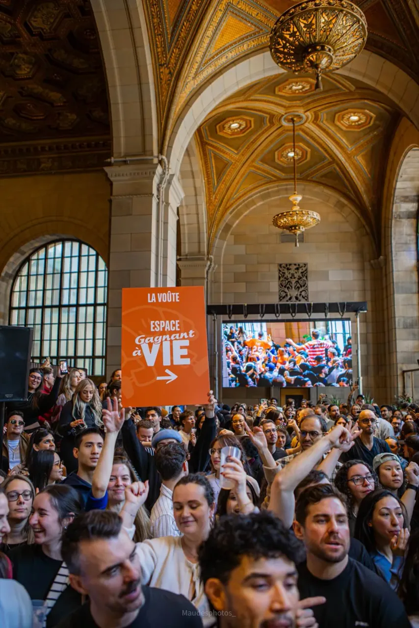 La Voûte — foule de l'événement