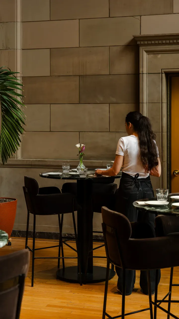 En salle à manger